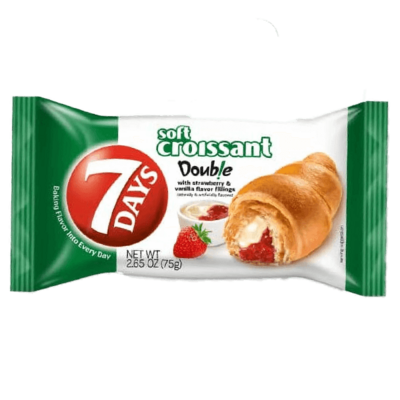 7Days Strawberry & Vanilla filled Croissant 2.65oz
