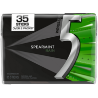 5 Gum Spearmint Rain Sugar Free Gum 35stk