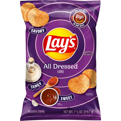 Lay's All Dressed Potato Chips 7.75oz