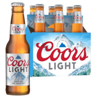 Coors Light 12oz Bottle 6-pack