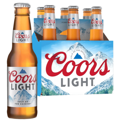 Coors Light 12oz Bottle 6-pack