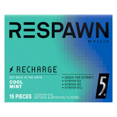 5 Respawn Cool Mint Gum 15stk