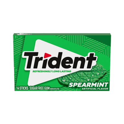 Trident Spearmint Sugar Free Gum 14stk