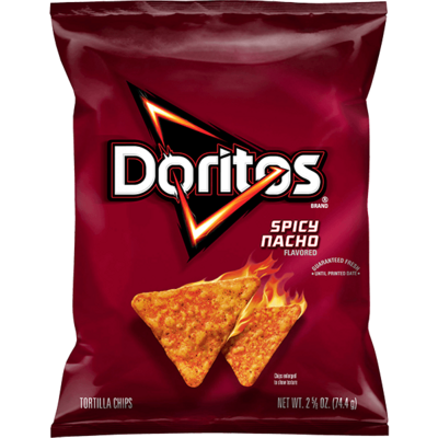 Doritos Spicy Nacho Flavored Tortilla Chips 2.625oz