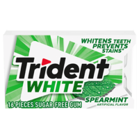 Trident White Spearmint Sugar Free Gum 16stk