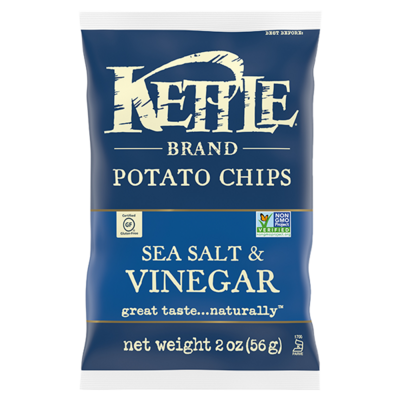 Kettle Brand Potato Chips Salt & Vinegar 2oz