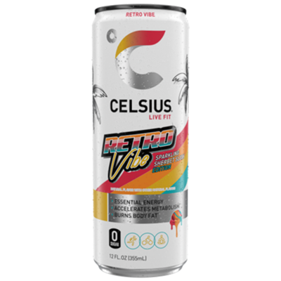 Celsius Sparkling Retro Vibe 12oz
