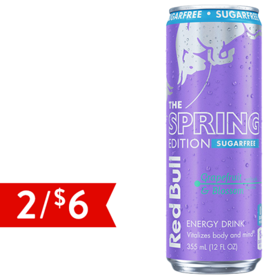 Red Bull Spring Blossom Sugar Free 12