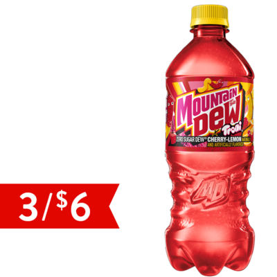 Mountain Dew Zero Sugar x Trolli Cherry Lemon 20oz - Order Online