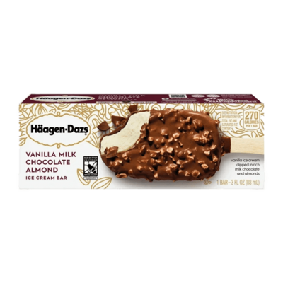 Haagen-Dazs Vanilla Milk Chocolate Almond Bar