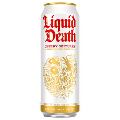 Liquid Death Cherry Obituary Sparkling Water 19.2oz