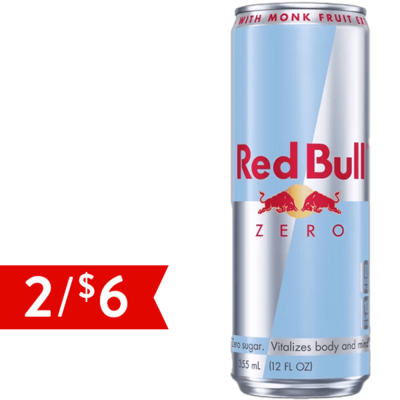 Red Bull Zero Energy Drink 12oz