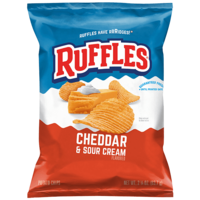 RUFFLES® Cheddar & Sour Cream Flavored Potato Chips 2.25oz
