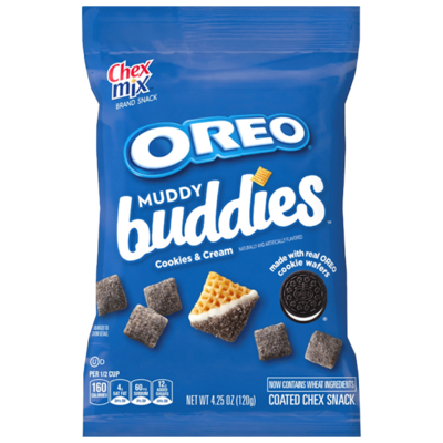 Chex Mix Muddy Buddies Cookies & Cream 4.25oz - Order Online for