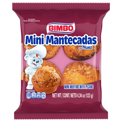 Bimbo Pecan Mini Muffins 4.34oz