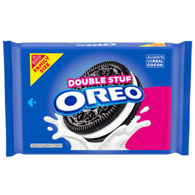 Oreo Family Size Double Stuf Chocolate Sandwich Cookies 18.71oz
