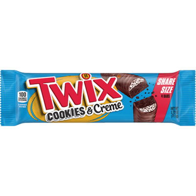 Twix Cookies & Creme Chocolate Share Size 2.87oz