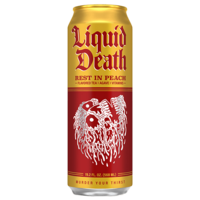 Liquid Death Rest In Peach Iced Tea 19.2oz