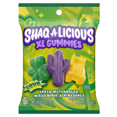 Shaq-a-licious Sour XL Gummies 6.2oz