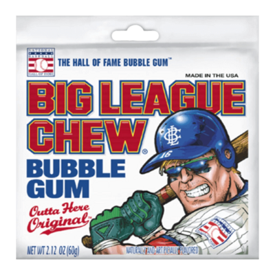 Big League Chew Bubble Gum Pouch 2.12oz