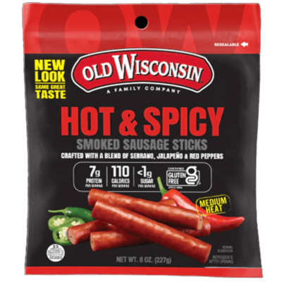 Old Wisconsin Hot and Spicy Sausage Bites 4oz