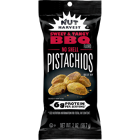 Nut Harvest® Sweet & Tangy BBQ No-Shell Pistachios 2oz