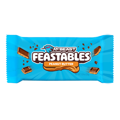 Feastables MrBeast Peanut Butter Milk Chocolate Bar 1.24oz