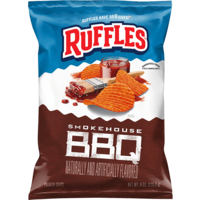 RUFFLES® Smokehouse BBQ Flavored Potato Chips 8oz