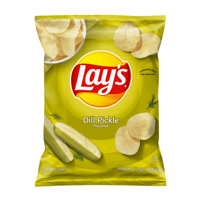 Lay's Dill Pickle Flavored Potato Chips 2.5oz