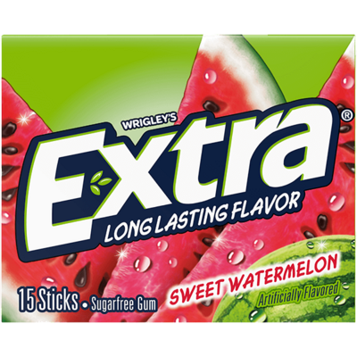 Wrigley's Extra Sweet Watermelon Sugar Free Gum 15stk