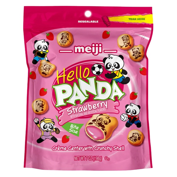 Meiji Hello Panda Strawberry 7oz - Order Online for Delivery or