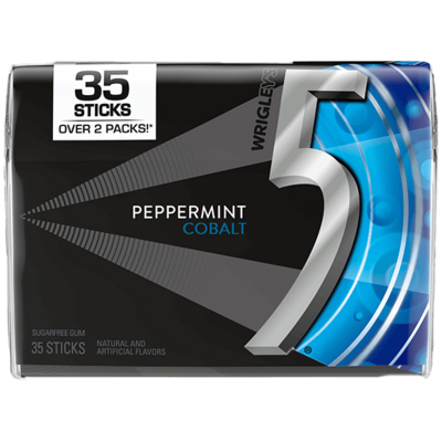 5 Gum Peppermint Cobalt Sugar Free Gum 35stk