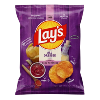 all dressed chips Tim's Cascade Cascade Style Potato Chips, 7.5 oz onion flavors to satisfy all your cravings at once. Lay's Ruffles Potato Chips, All