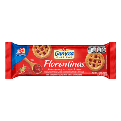 Gamesa Florentinas Mini Tart with Strawberry Filling 2.78oz