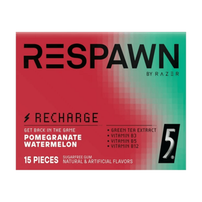 5 Respawn Pomegranate Watermelon Gum 15stk