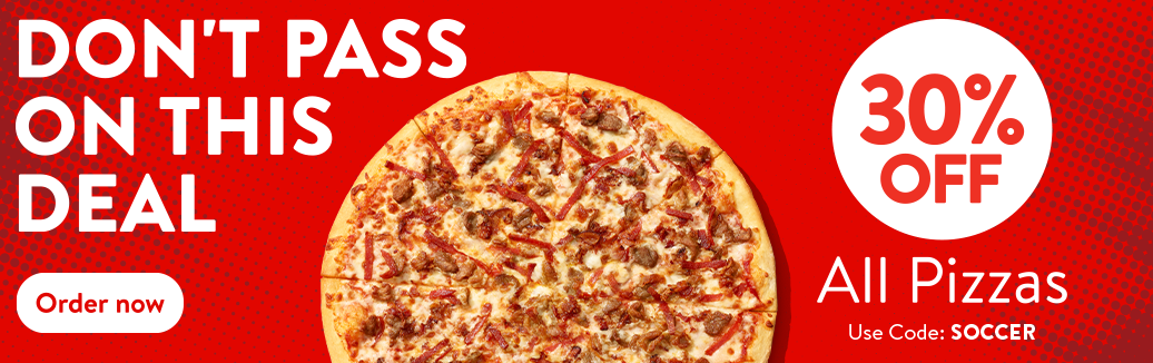 Casey’s pizza deal 30 percent off all pizzas with promo code soccer