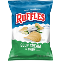 RUFFLES® Sour Cream & Onion Flavored Potato Chips 2.25oz