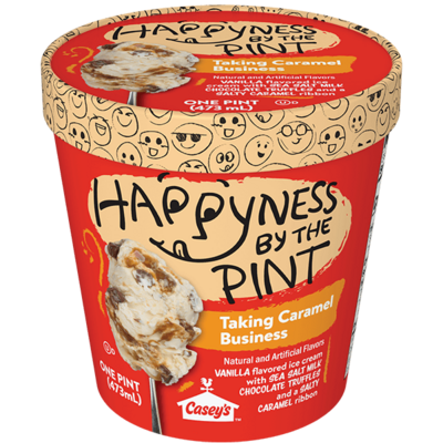 Happyness by the Pint® Taking Caramel Business Ice Cream 16oz