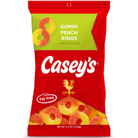 Casey's Gummi Peach Rings 5.5oz