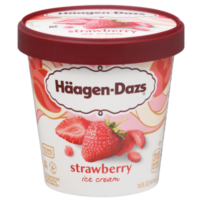 Haagen-Dazs Strawberry Ice Cream 14oz