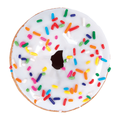 Vanilla Cake Donut with Sprinkles