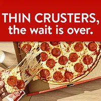 Thin crusters, the wait is over