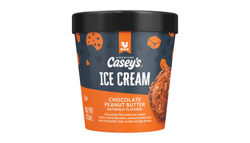 Casey's Chocolate Peanut Butter Ice Cream 16oz - Order Onli