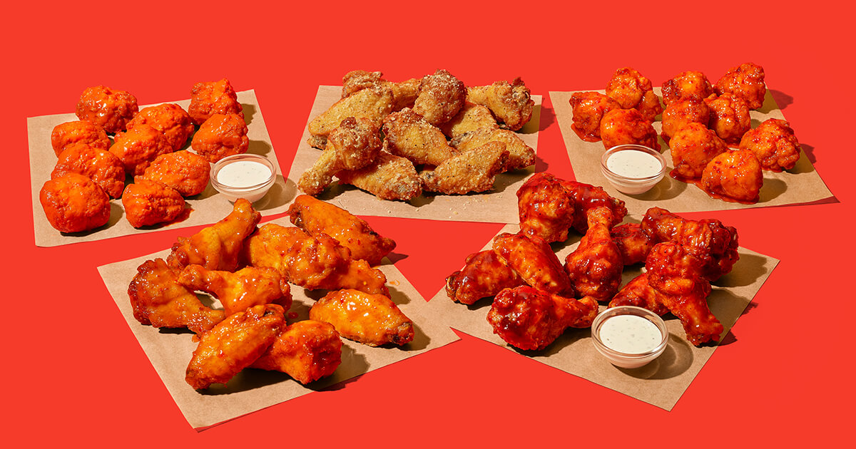 Sauced wings