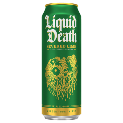 Liquid Death Severed Lime Sparkling Water 19.2oz