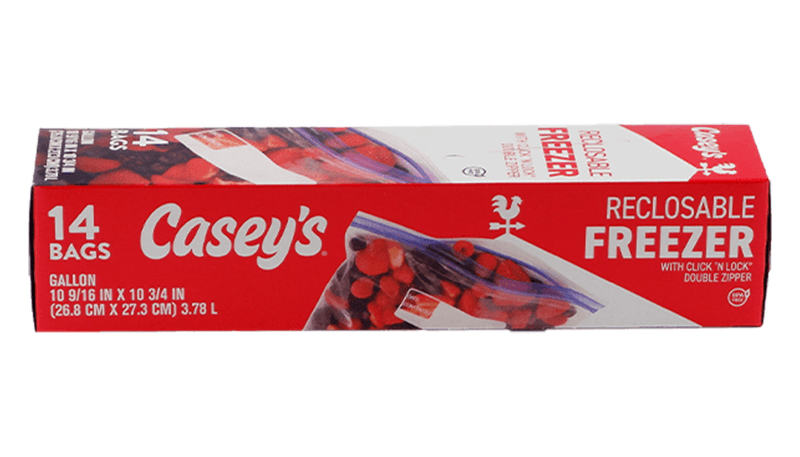 Casey's Reclosable Gallon Freezer Bags 1gal 14ct - Order Online