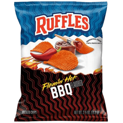 Ruffles Flamin Hot BBQ 8oz