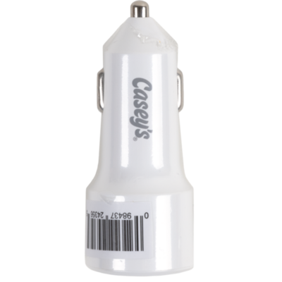 Casey's Dual Port Car Charger 2.4amp