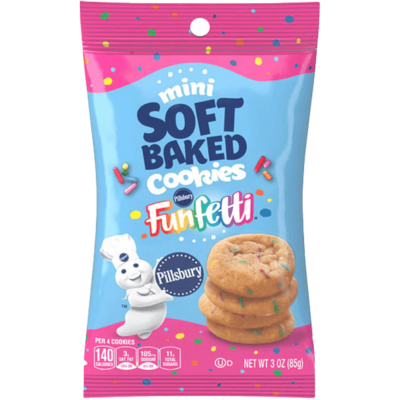 Pillsbury Funfetti Soft Baked Mini Cookies 3oz