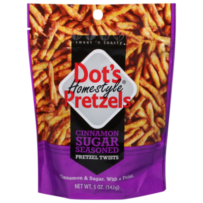 Dot's Cinnamon Sugar Seasoned Homestyle Pretzels 5oz - Order Online for ...